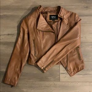Faux Leather Vintage Jacket